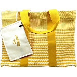 HERMES White Tote Bag